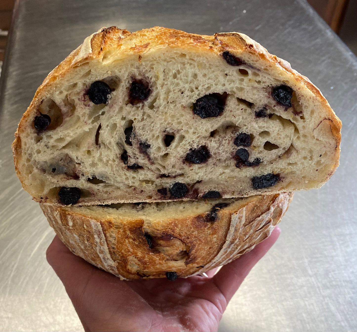 Blueberry Lemon Sourdough Bread