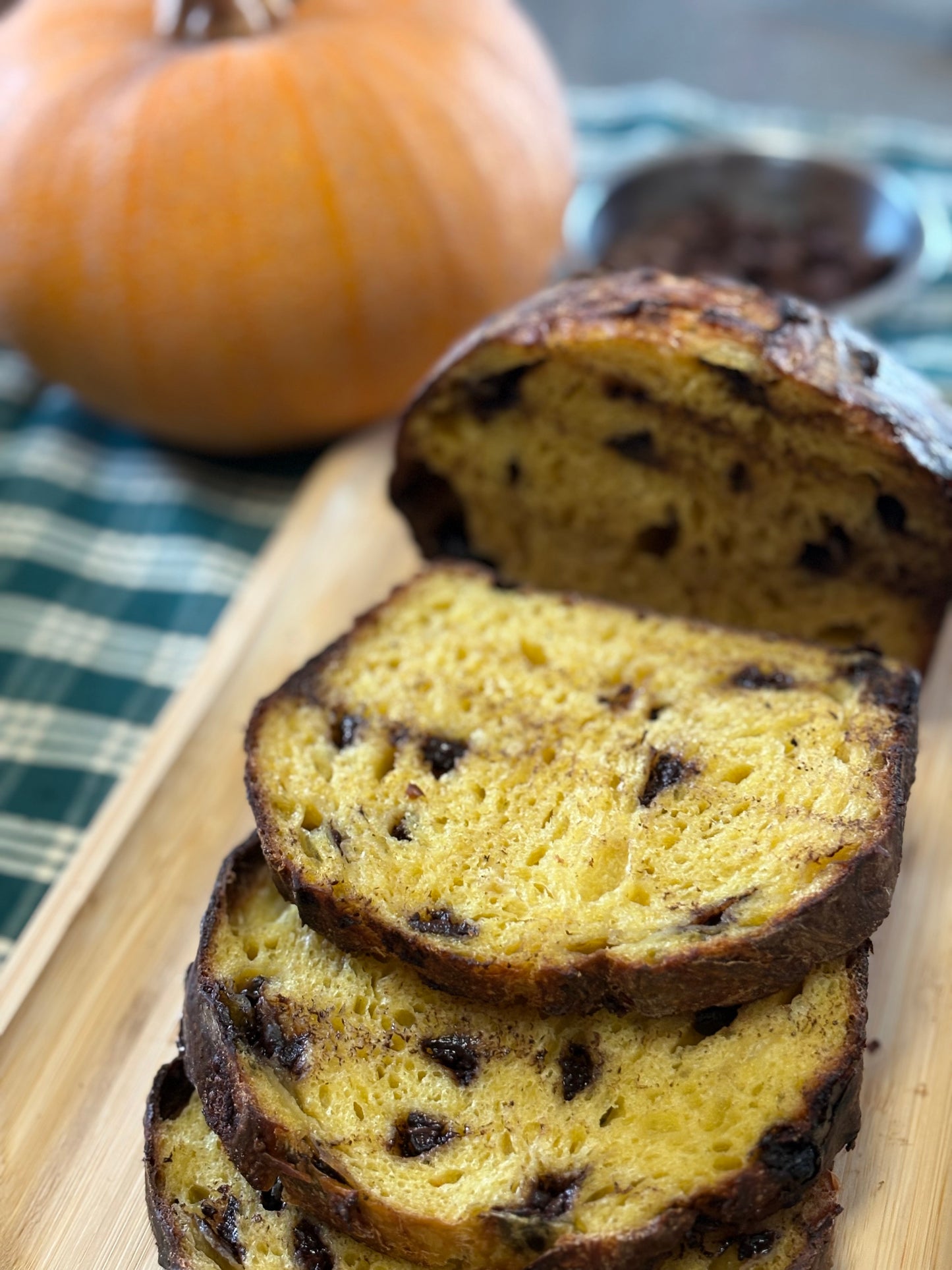 Pumpkin Chocolate Chip Sourdough Loaf