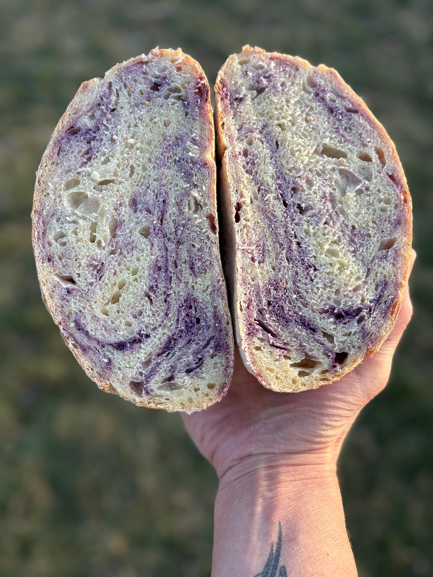 Purple Sourdough Bread