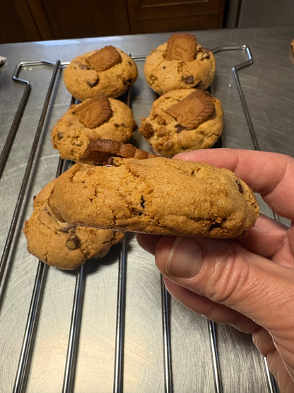 Sourdough Biscoff Cookie Butter Chocolate Chip Cookies