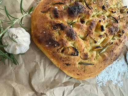Roasted Garlic & Rosemary Focaccia