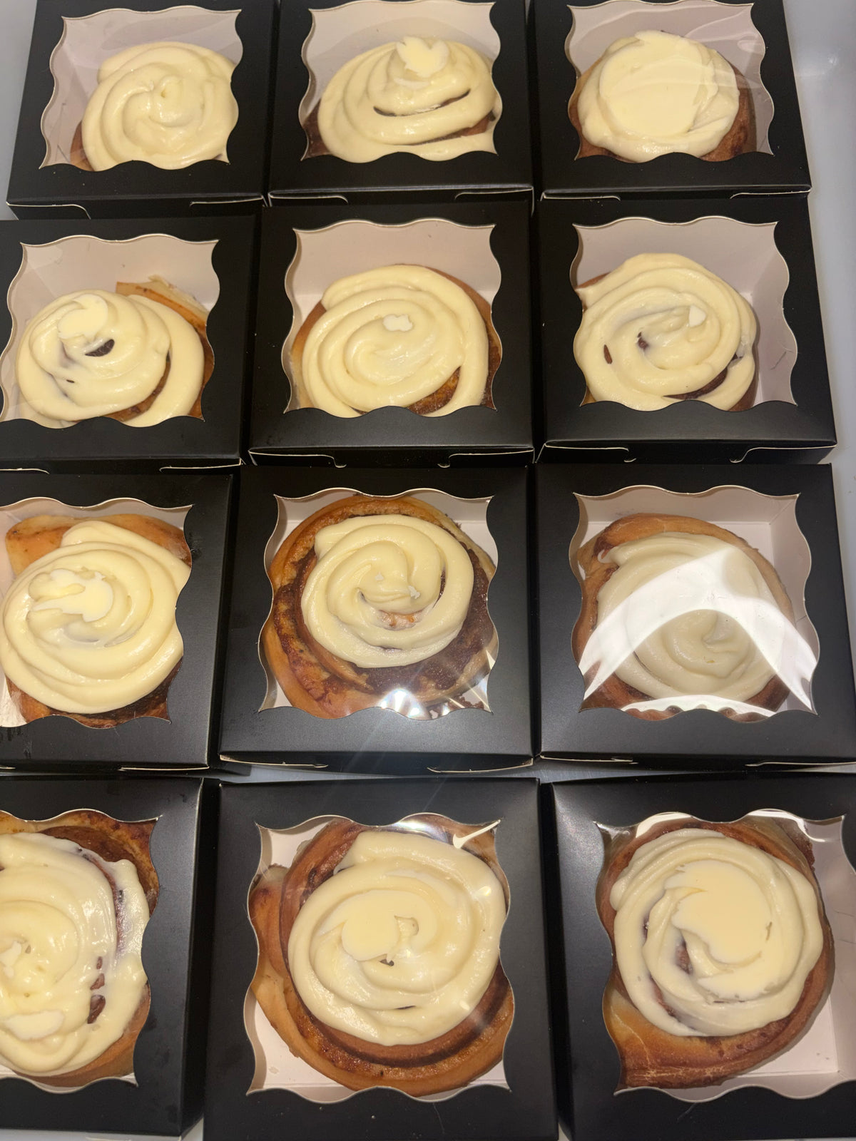 Pumpkin Spice Cinnamon Buns with Cream Cheese Icing - Singles Only