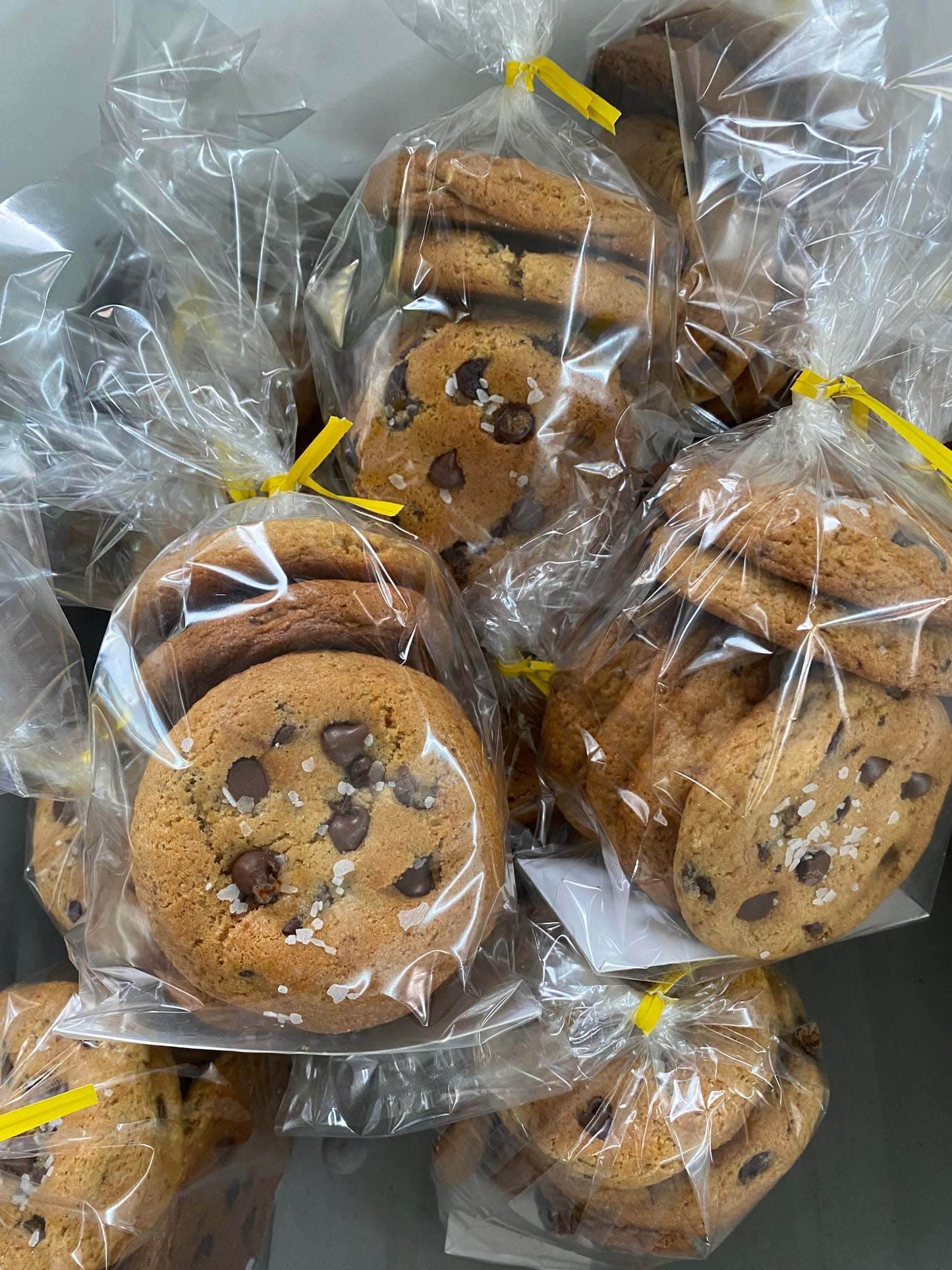 Salted Brown Butter Sourdough Chocolate Chip Cookies