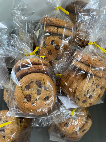 Salted Brown Butter Sourdough Chocolate Chip Cookies