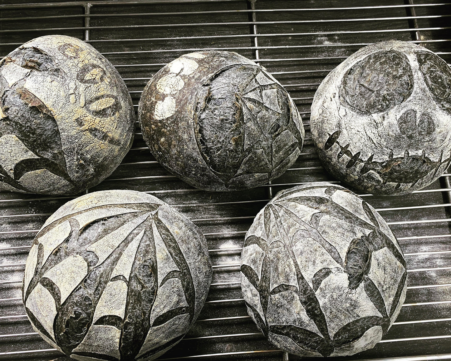 Spooky Halloween Sourdough Bread