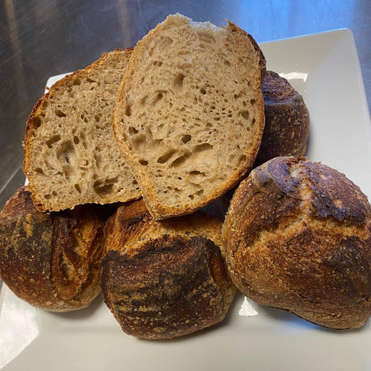 Rustic Sourdough Dinner Rolls - 1/2 dozen