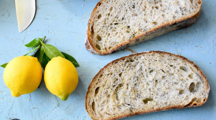 Lemon Poppyseed Sourdough Bread
