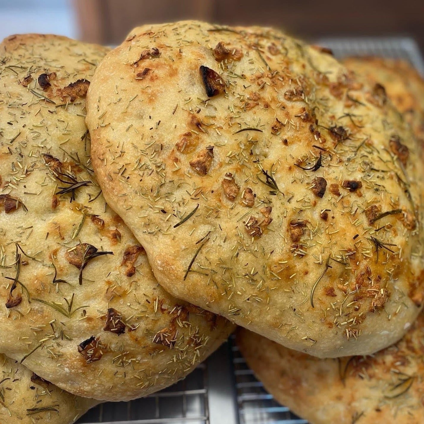 Roasted Garlic & Rosemary Focaccia